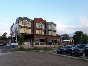 A three story structure at the foot of Main St. in Grand Bend. August 9, 2018. (Photo by Colin Gowdy, BlackburnNews)