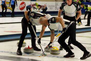 Teams took to the ice for the opening draw of the Princess Auto Elite 10 Grand Slam of Curling. (Photo by Angelica Haggert)