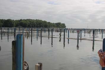The empty slips at Lakeview Park Marina in Windsor are seen on July 12, 2019. Photo by Mark Brown/Blackburn News.