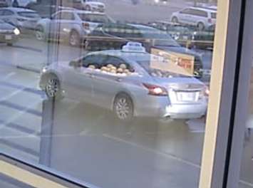 A suspect vehicle connected to a series of debit card frauds in London. Image provided by London Police Service.