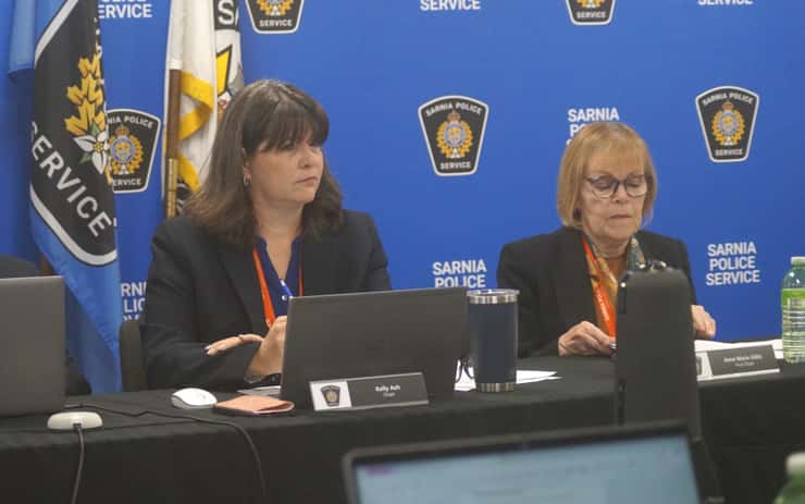 SPS Board Chair Kelly Ash and Vice Chair and Councillor Anne Marie Gillis. May 21, 2026. (Photo by Natalia Vega)