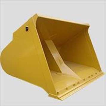 Yellow Rockland 5.5-yard rollout bucket. (Photo courtesy of Chatham-Kent police)