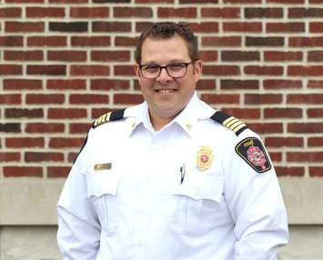 Essex Fire and Rescue Deputy Chief, Jason Pillon. 
(Photo supplied by the Town of Essex)