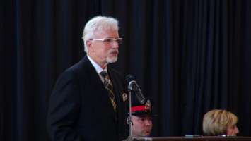 Chatham-Kent-Essex MPP Rick Nicholls at Chatham-Kent Police Chief Gary Conn`s Swearing-In Ceremony (Photo by Jake Kislinsky)