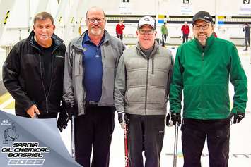 Curlers taking part in the 48th Sarnia Oil Chemical Bonspiel from Sarnia Golf & Curling Club. February 2023. (Submitted Photo)