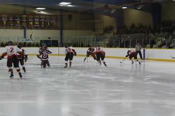Second game of the playoffs. Blenheim Blades vs. Dresden Kings. February 6, 2017. (Photo by Natalia Vega)