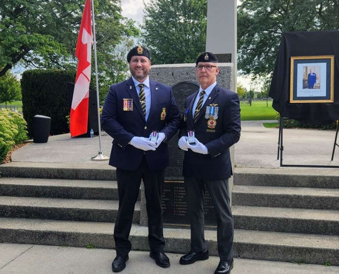 Sarnia Legion President Ron Realesmith and First Vice President Les Jones. August 21, 2024. (Photo courtesy of the Sarnia Legion via Facebook)