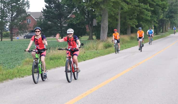 Cyclists participate in the MS Bike from Grand Bend to London. Submitted photo.