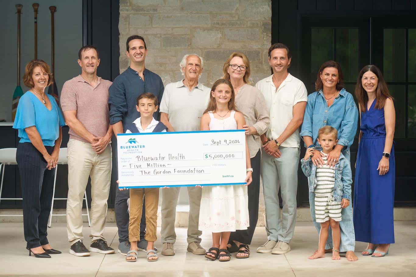 A historic milestone for local healthcare: The Gordon Foundation donates $5M to Bluewater Health