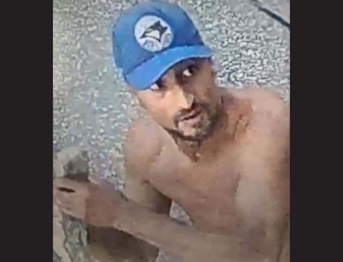 Police search for church vandal
