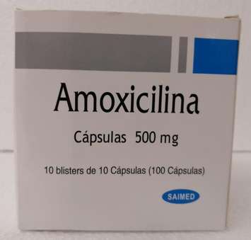 Amoxicilina. Image provided by Health Canada.