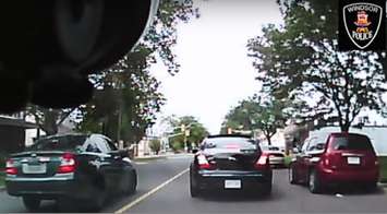 Windsor police release dash cam video of a drive-by shooting, September 9, 2015. (Photo courtesy Windsor police)