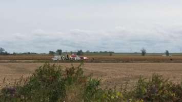 Small plane crashes near Chatham airport. October 2, 2015 (Photo by Jake Kislinsky)