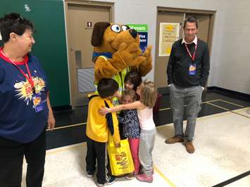 The Safety Dog Bus Tour  at  McNaughton Avenue Public School in Chatham on October 22, 2019 (Photo by Allanah Wills)