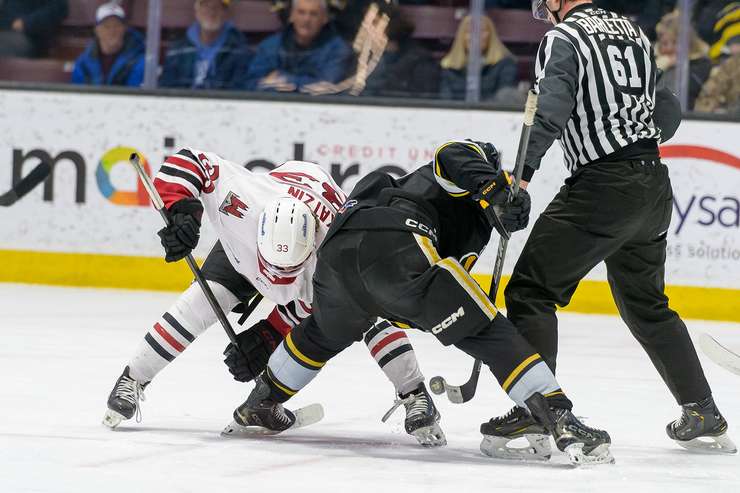 Guelph Storm at Sarnia, March 2, 2025. Photo by Metcalfe Photography. 