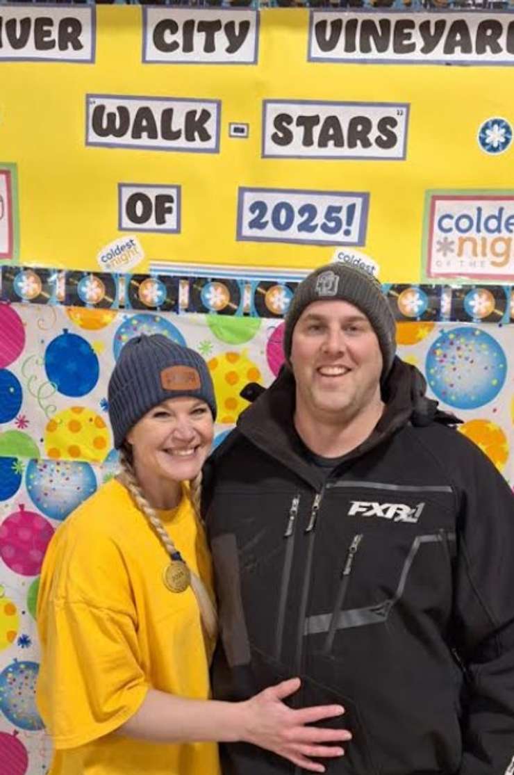 River City Vineyard Event Coordinator and Associate Pastor Renee Card and Route Leader Mike Card. February 22, 2025. (Submitted photo)