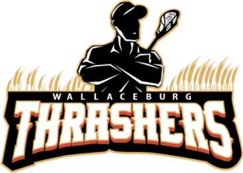 Wallaceburg Thrashers Senior B Lacrosse Team logo. Photo courtesy of Wallaceburg Thrashers.