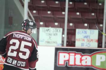 Chatham Maroons forward Austin Thompson. (Photo by Matt Weverink)