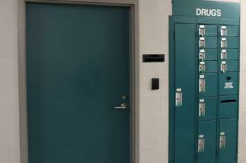 Windsor Police Service drug lockers and vault, March 31, 2017. (Photo courtesy the Windsor Police Service)