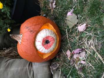 Best Overall pumpkin (under age 16)  in Petrolia's first annual pumpkin carving contest (Submitted photo)