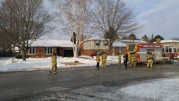 Wiltshire Dr fire. February 8, 2018. (Photo by Colin Gowdy, Blackburn News)
