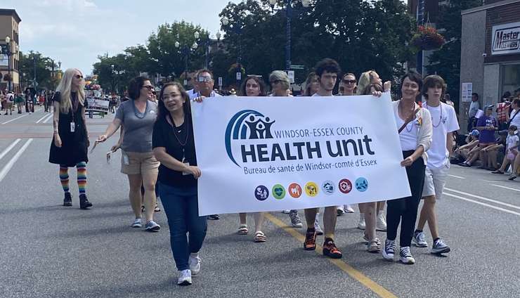 Windsor Pride Health Unit, August 13, 2023 (Photo courtesy of Adelle Loiselle, Blackburn Media)