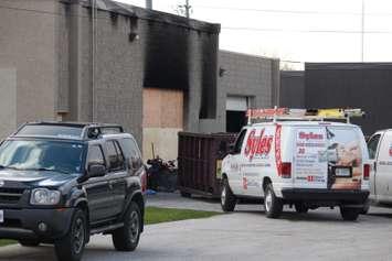 The Windsor Fire and Rescue Service says the fire broke out at 1935 Huron Church Rd. at 7pm on November 14, 2014. (Photo by Jason Viau)