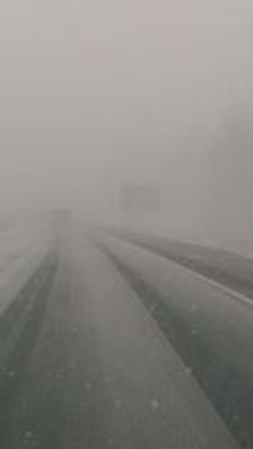 Highway 401 heading into London. (Photo courtesy Facebook/Jason Brideau)