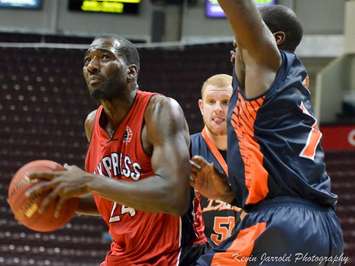 The Windsor Express battle the Island Storm, January 16, 2015. (Photo courtesy of the Windsor Express)