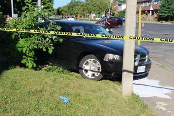 Emergency crews respond to a crash at the intersection of Giles Blvd. E and Howard Ave., June 24, 2016. (Photo by Jason Viau)