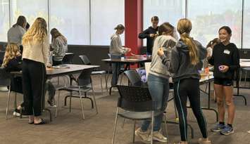 Youth participate in activities at the 2024 Go ENG Girl event in Sarnia. Photo courtesy of Western Sarnia-Lambton Research Park Executive Director Katherine Albion.