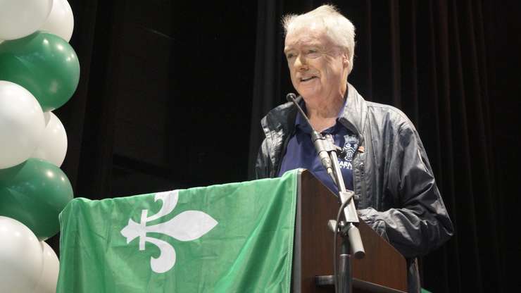 Mayor Mike Bradley at the Franco- Ontarian Ceremony in Sarnia on September 25, 2025 (Photo by: Lindsay Newman/ Blackburn Media)