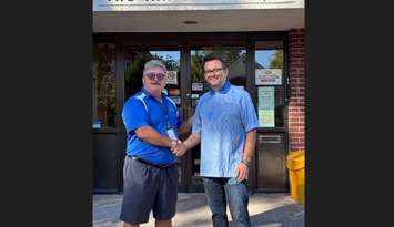 Outgoing Inn of the Good Shepherd Executive Director Myles Vanni (L) and his replacement Jack Christine (R) (Photo courtesy of the Inn of the Good Shepherd)