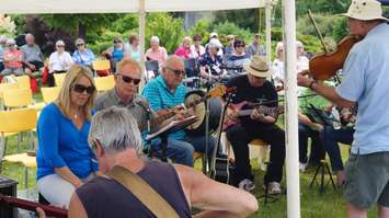 Live music plays for over 1,000 people attending the 37th annual Seniors Cruise aboard the Duc D'Orleans. June 29, 2015 (BlackburnNews.com Photo by Briana Carnegie)