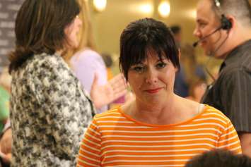 Windsor West MPP Lisa Gretzky attends an NDP rally in Windsor on July 22, 2015. (Photo by Ricardo Veneza)