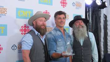 Rising Star Award winners The Washboard Union at the CCMA Awards in London, September 11, 2016. (Photo by Miranda Chant, Blackburn News)