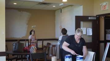 Federal Bridge Corporation Limited (FBCL) employees volunteering at the Inn of the Good Shepherd. June 11, 2019. (BlackburnNews photo by Colin Gowdy)