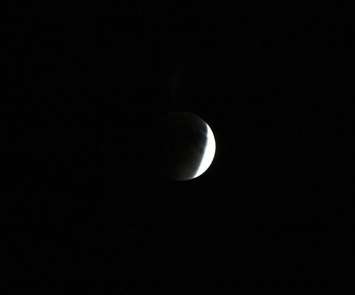 A super blood moon occurred on September 27, 2015.  (Photo by Dave Dentinger)