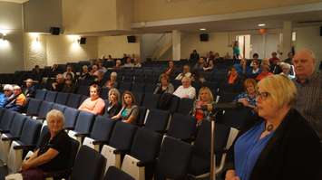 All candidates debate hosted by the Sarnia-Lambton Health Coalition, ONA, and RNAO Wednesday September 30, 2015 (BlackburnNews.com Photo by Briana Carnegie)