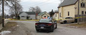 Chatham-Kent police at the scene of a serious incident investigation in Wallaceburg. February 26, 2019. (Photo by Greg Higgins)