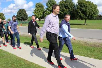 Walk a Mile in Her Shoes event in Chatham on October 8, 2019 (Photo by Allanah Wills)