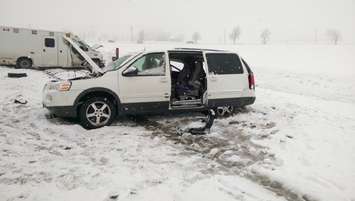 A crash near Blenheim, Mar. 26, 2015. (Photo by Matt Weverink)