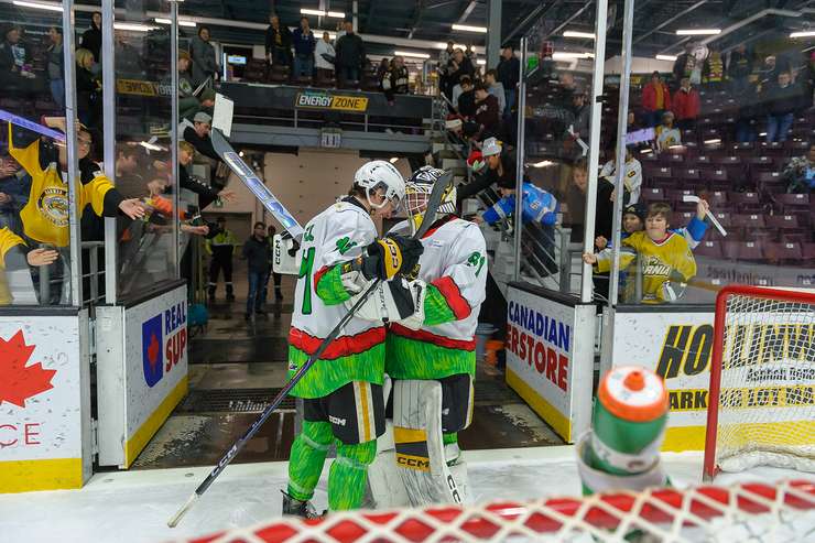 Sarnia Sting host Owen Sound on December 14, 2024 (Photo by: Darren Metcalfe Photography)