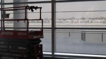 An extended patio looking out onto the St. Clair River is one part of the renovations at the Point Edward Casino. December 29, 2017. (Photo by Colin Gowdy, Blackburn News)