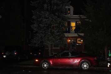 Windsor police investigate a shooting at 187 Oak St. in Windsor on December 23, 2015. (Photo by Ricardo Veneza)