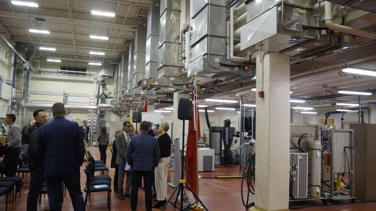 The official launch of the Lambton College's Canadian Extrusion Lab. 11 October 2023. (Photo by SarniaNewsToday.ca)