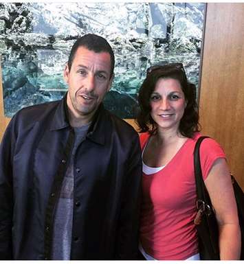 Adam Sandler in Windsor. (Photo courtesy of Wendy Bruner Paquette)