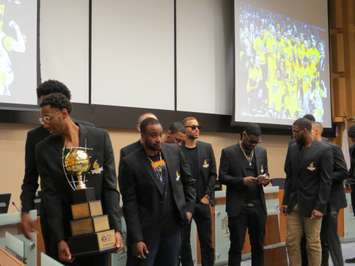 NBL Canada Champion, London Lightning honoured in special ceremony at city hall, June 6, 2017. (Photo by Miranda Chant, Blackburn News)