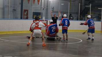 Jacob Caughlin celebrates an impressive first period goal. (Photo by Jake Jeffrey)