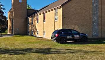 The overflow shelter at the former Laurel-Lea St. Matthew's Presbyterian Church on Exmouth Street in Sarnia (Blackburn Media Photo by Josh Boyce)